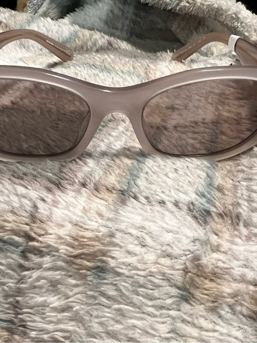Miu Miu Taupe Oval Sunglasses-A03S Tint Grey